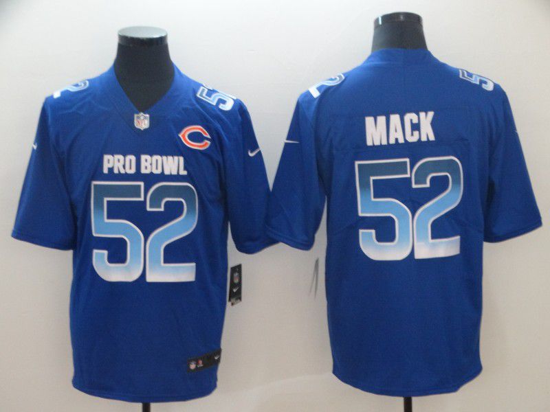 Men Chicago Bears #52 Mack Blue Nike Royal 2019 Pro Bowl Limited Jersey->women nfl jersey->Women Jersey